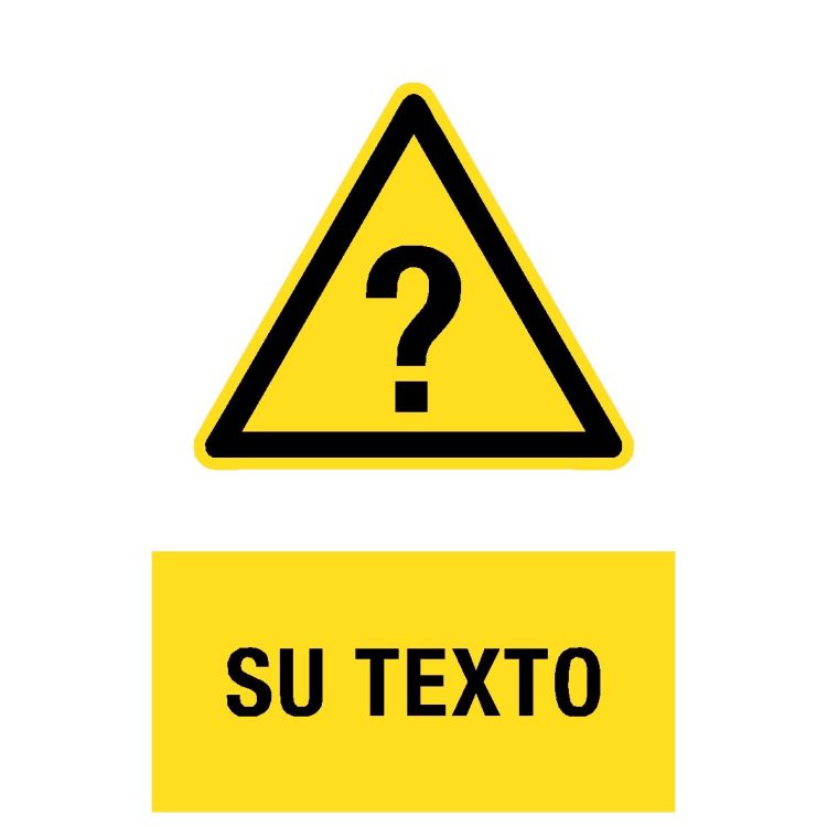 Señal ADVERTENCIA personalizada