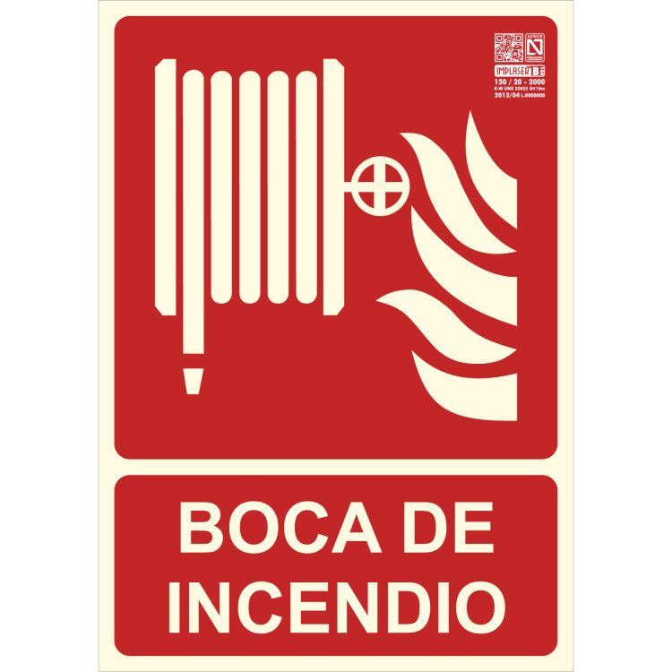 Señal lucha contra incendios BOCA DE INCENDIO