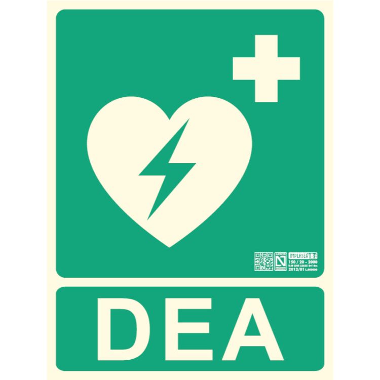 Señal evacuación DEA