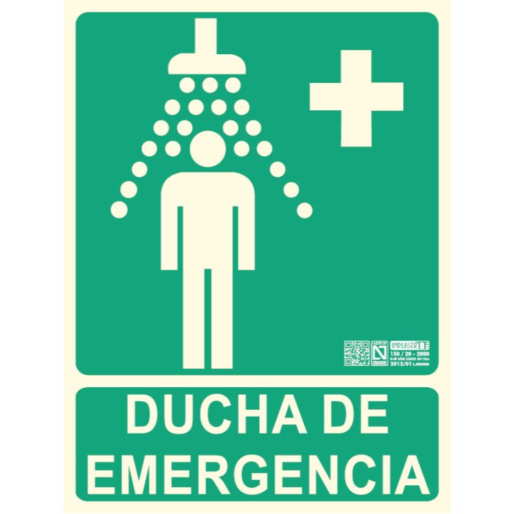 Señal evacuación DUCHA DE EMERGENCIA
