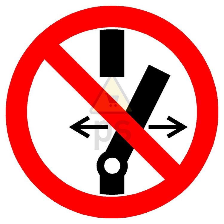 Señal prohibición "PROHIBIDO ACCIONAR EL INTERRUPTOR"