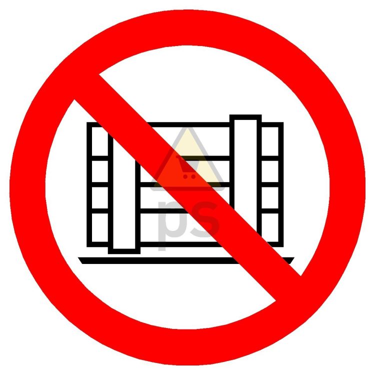 Señal prohibición "NO DEJAR CARGA"