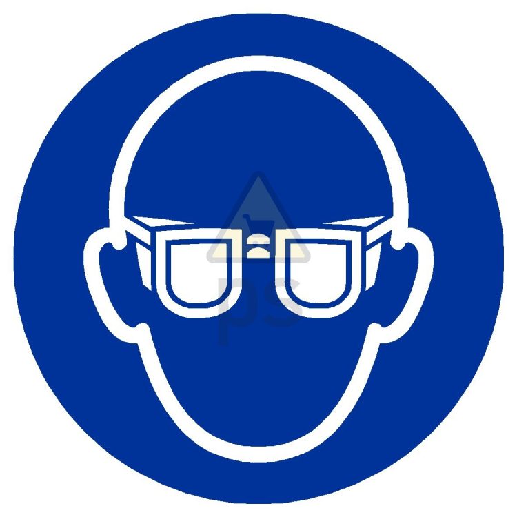 Señal obligación "USO OBLIGATORIO DE GAFAS"