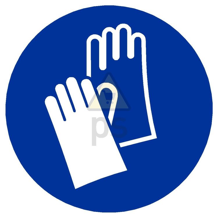 Señal obligación "USO OBLIGATORIO DE GUANTES"