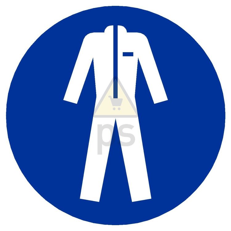 Señal obligación "USO OBLIGATORIO DE ROPA PROTECTORA"