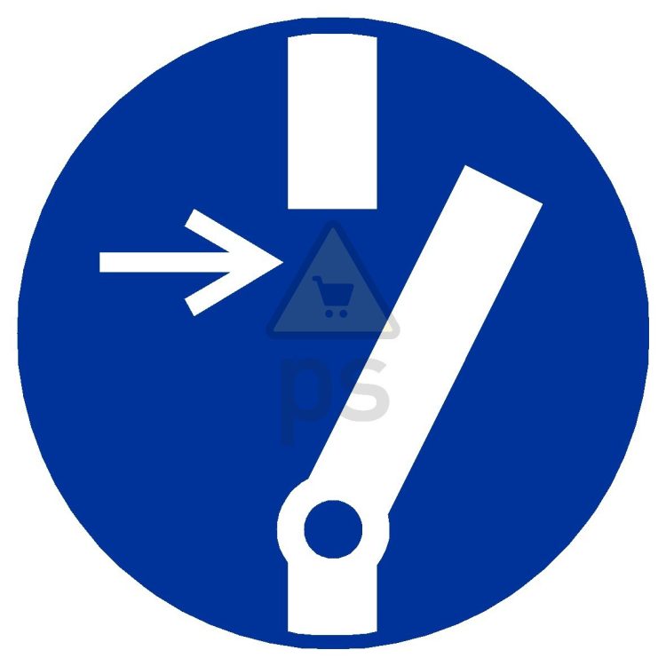 Señal obligación "OBLIGATORIO DESCONECTAR ANTES DE USAR"