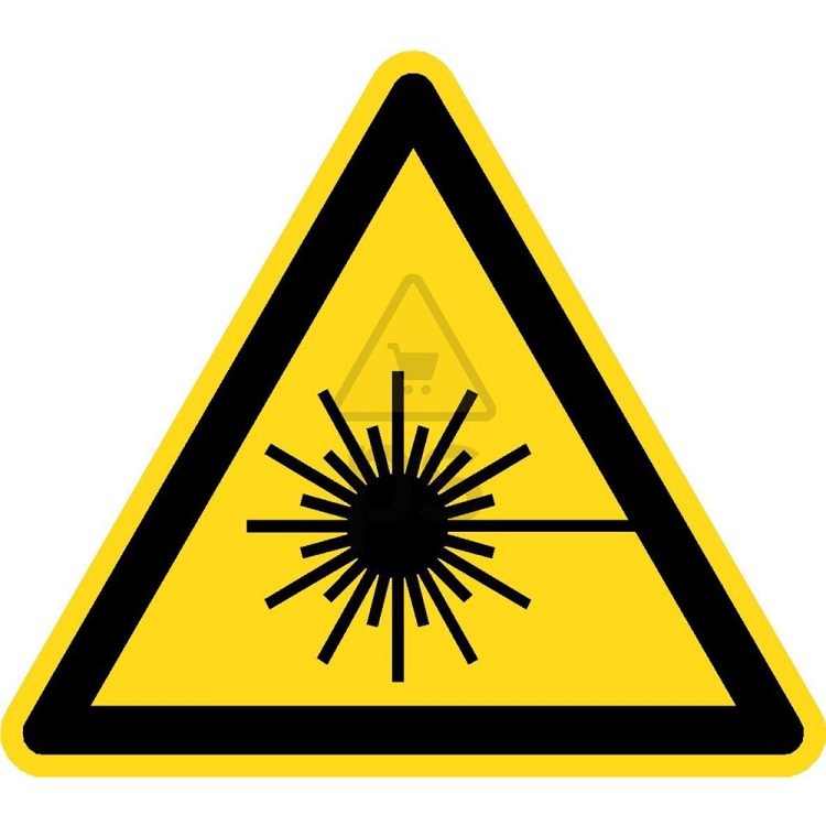 Señal advertencia "PELIGRO RADIACIÓN LASER"