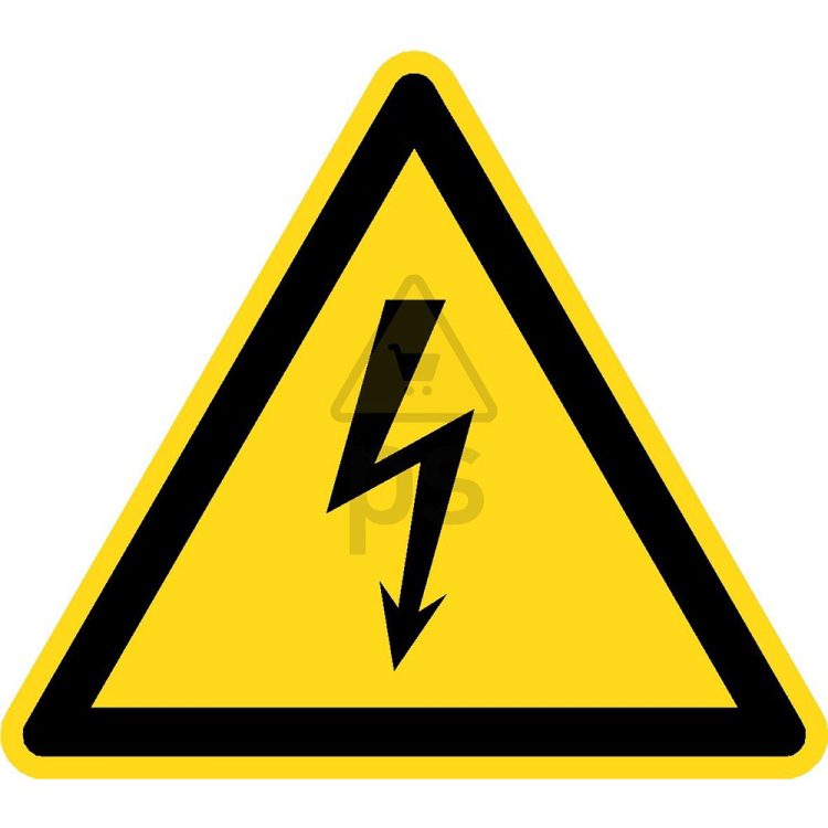 Señal advertencia "RIESGO ELÉCTRICO"
