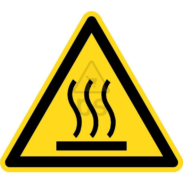 Señal advertencia "SUPERFICIE CALIENTE"
